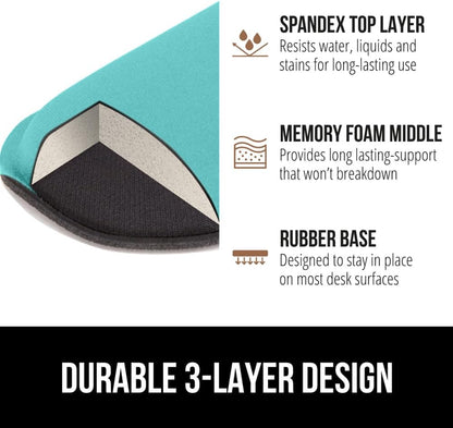 Memory Foam Wrist Rest for Computer Keyboard, 2 Piece Black