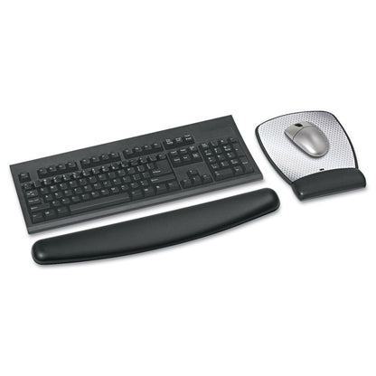 WR309LE Gel Wrist Rest for Keyboard Leatherette, Black