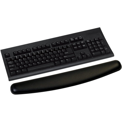 WR309LE Gel Wrist Rest for Keyboard Leatherette, Black