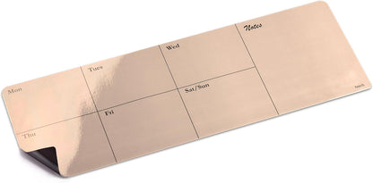 Birch Magnetic Flexible Whiteboard – Reusable Dry Erase Planner, Peel & Stick Magnetic Board for Fridge, Office & Home (Charcoal)