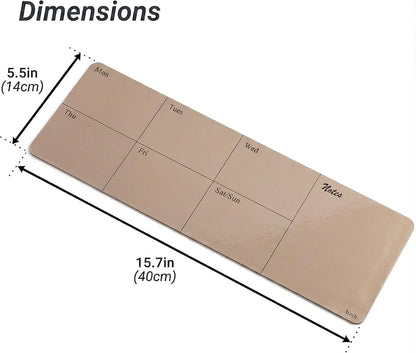 Birch Magnetic Flexible Whiteboard – Reusable Dry Erase Planner, Peel & Stick Magnetic Board for Fridge, Office & Home (Charcoal)