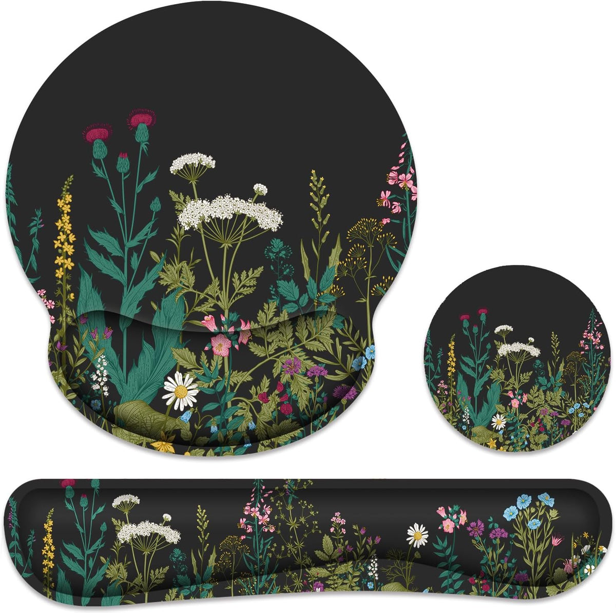 Ergonomic Mouse Pad with Wrist Rest and Keyboard Wrist Rest, Mousepad