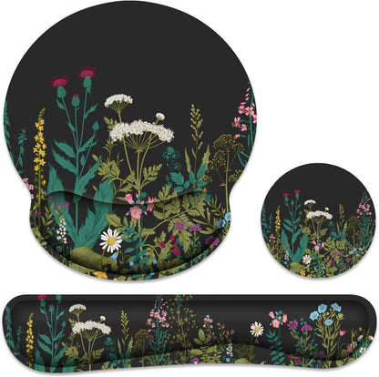 Ergonomic Mouse Pad with Wrist Rest and Keyboard Wrist Rest, Mousepad