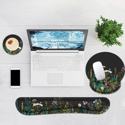 Ergonomic Mouse Pad with Wrist Rest and Keyboard Wrist Rest, Mousepad
