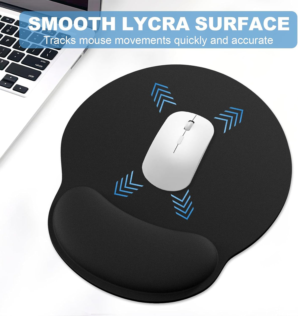 Ergonomic Mouse Pad with Wrist Rest and Keyboard Wrist Rest, Mousepad