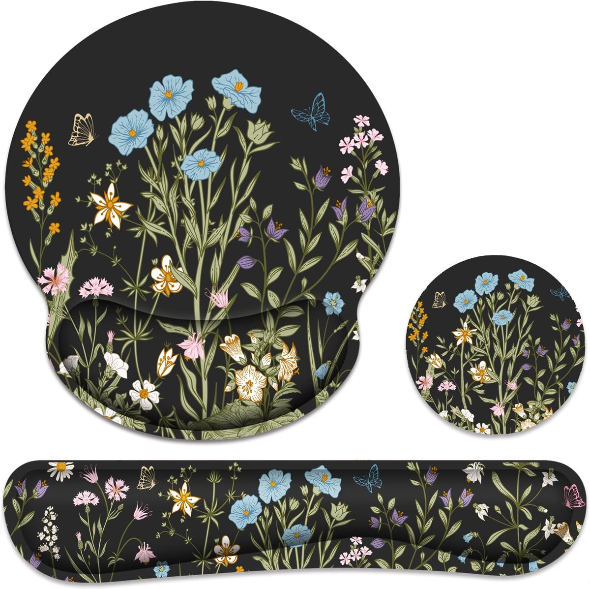 Ergonomic Mouse Pad with Wrist Rest and Keyboard Wrist Rest, Mousepad