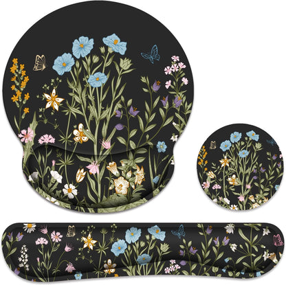 Ergonomic Mouse Pad with Wrist Rest and Keyboard Wrist Rest, Mousepad
