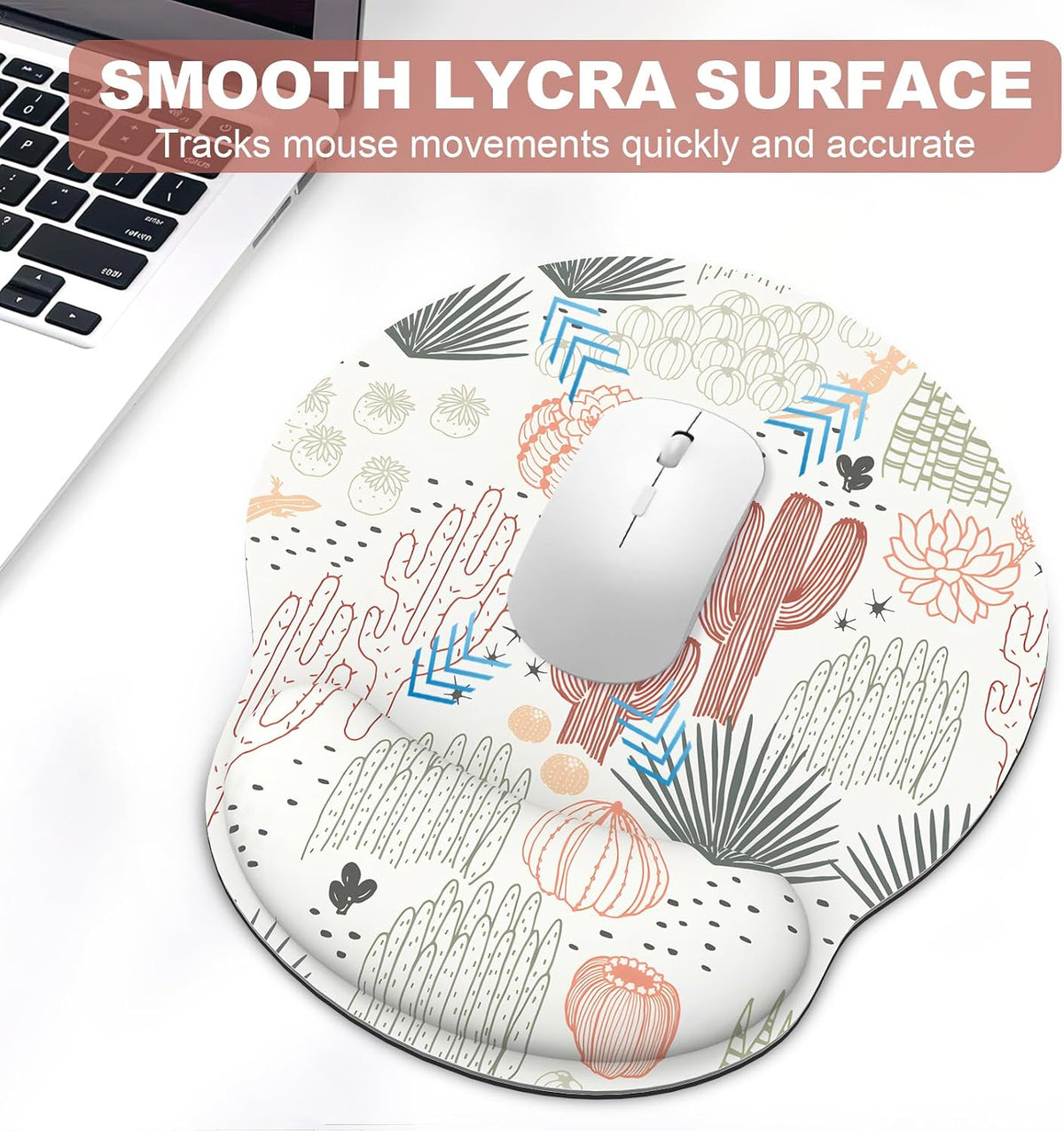 Ergonomic Mouse Pad with Wrist Rest and Keyboard Wrist Rest, Mousepad