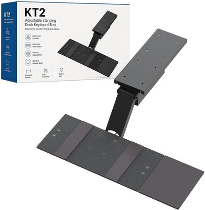 Under Desk Keyboard Tray Slide Out & Keyboard Holder