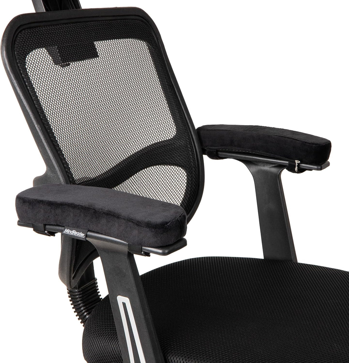 Air-Cloud Memory Foam Armrest Pads, Office & Gaming Chair Arm Rests, Elbow Support with Washable Cover, Black