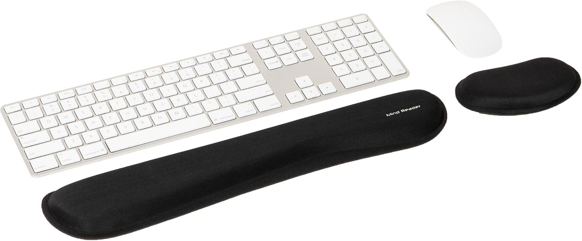 Air-Cloud Memory Foam Armrest Pads, Office & Gaming Chair Arm Rests, Elbow Support with Washable Cover, Black