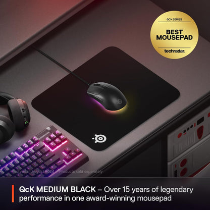 QcK Gaming Mouse Pad - XXL Cloth - Peak Tracking and Stability - Esports Mousepad - Never-Slip - Full Desk Coverage
