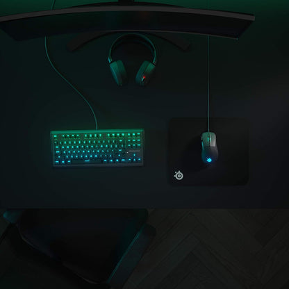 QcK Gaming Mouse Pad - XXL Cloth - Peak Tracking and Stability - Esports Mousepad - Never-Slip - Full Desk Coverage
