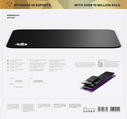 QcK Gaming Mouse Pad - XXL Cloth - Peak Tracking and Stability - Esports Mousepad - Never-Slip - Full Desk Coverage