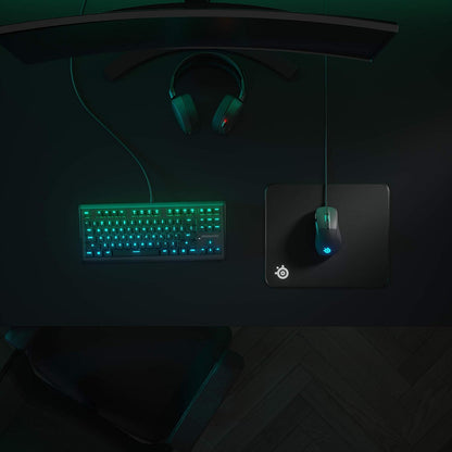 QcK Gaming Mouse Pad - XXL Cloth - Peak Tracking and Stability - Esports Mousepad - Never-Slip - Full Desk Coverage