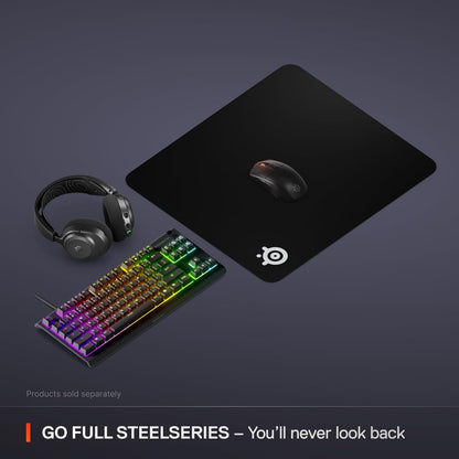 QcK Gaming Mouse Pad - XXL Cloth - Peak Tracking and Stability - Esports Mousepad - Never-Slip - Full Desk Coverage