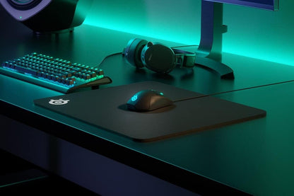 QcK Gaming Mouse Pad - XXL Cloth - Peak Tracking and Stability - Esports Mousepad - Never-Slip - Full Desk Coverage