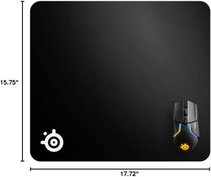 QcK Gaming Mouse Pad - XXL Cloth - Peak Tracking and Stability - Esports Mousepad - Never-Slip - Full Desk Coverage