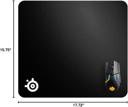 QcK Gaming Mouse Pad - XXL Cloth - Peak Tracking and Stability - Esports Mousepad - Never-Slip - Full Desk Coverage