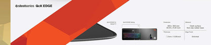 QcK Gaming Mouse Pad - XXL Cloth - Peak Tracking and Stability - Esports Mousepad - Never-Slip - Full Desk Coverage
