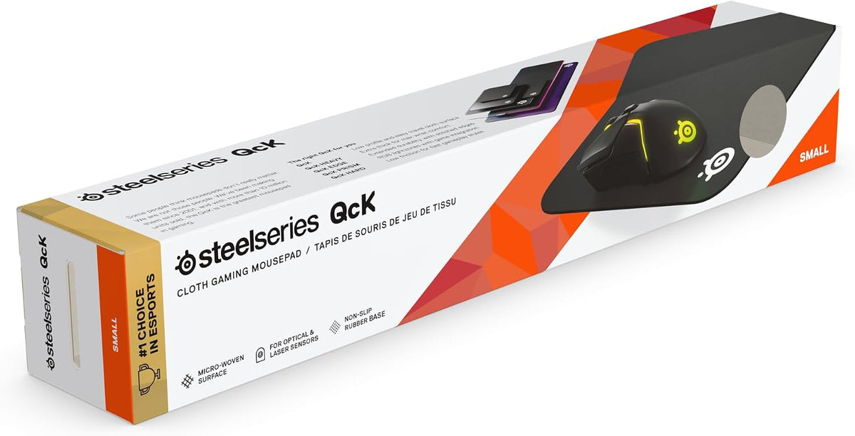 QcK Gaming Mouse Pad - XXL Cloth - Peak Tracking and Stability - Esports Mousepad - Never-Slip - Full Desk Coverage