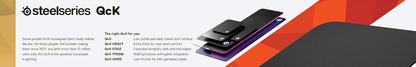 QcK Gaming Mouse Pad - XXL Cloth - Peak Tracking and Stability - Esports Mousepad - Never-Slip - Full Desk Coverage