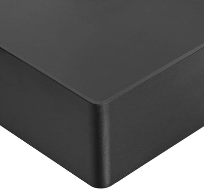Rectangular Plastic Desk Organizer, letter size Tray, 9.7 x 2.2 x 13 inches, Black