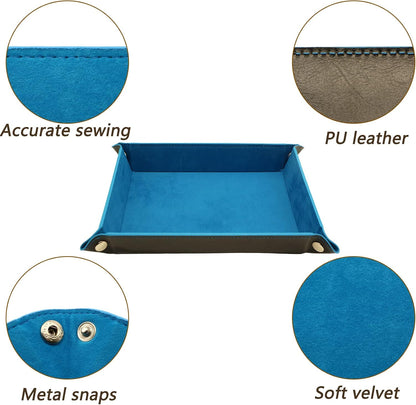 Valet Organizer - Catchall Tray for Jewelry, Wallets, Watches, Keys, Coins, Phones, Glasses - Perfect for Nightstand, Desk, Entryway