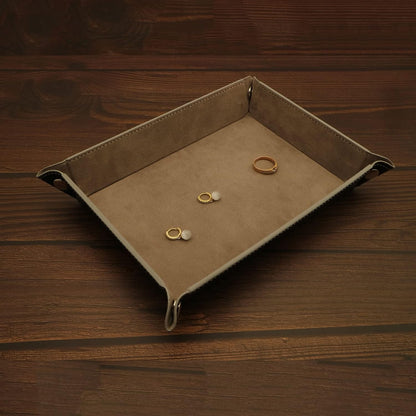Valet Organizer - Catchall Tray for Jewelry, Wallets, Watches, Keys, Coins, Phones, Glasses - Perfect for Nightstand, Desk, Entryway