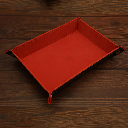 Valet Organizer - Catchall Tray for Jewelry, Wallets, Watches, Keys, Coins, Phones, Glasses - Perfect for Nightstand, Desk, Entryway