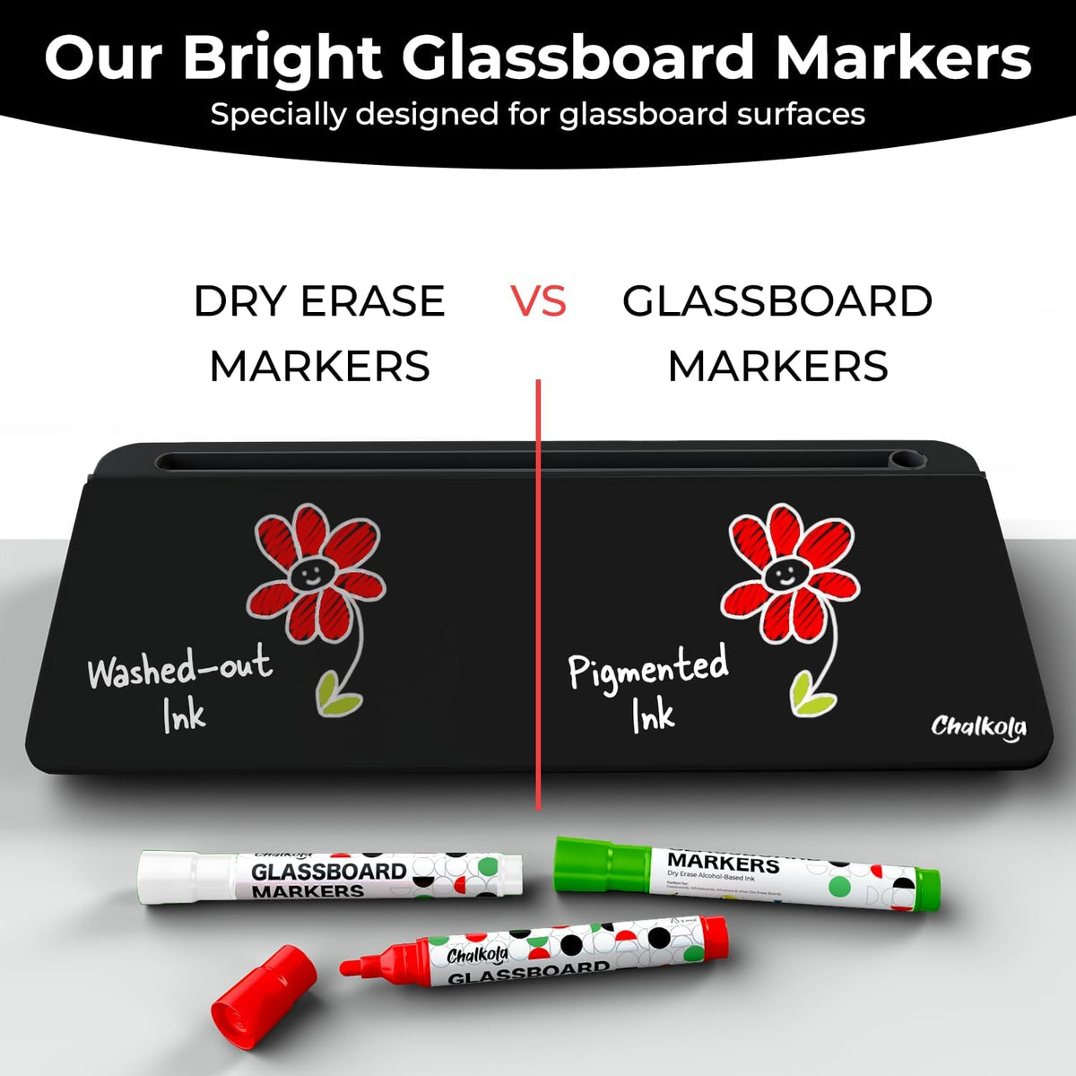 Glass Desktop Whiteboard with Storage, Desk Dry Erase Board Buddy
