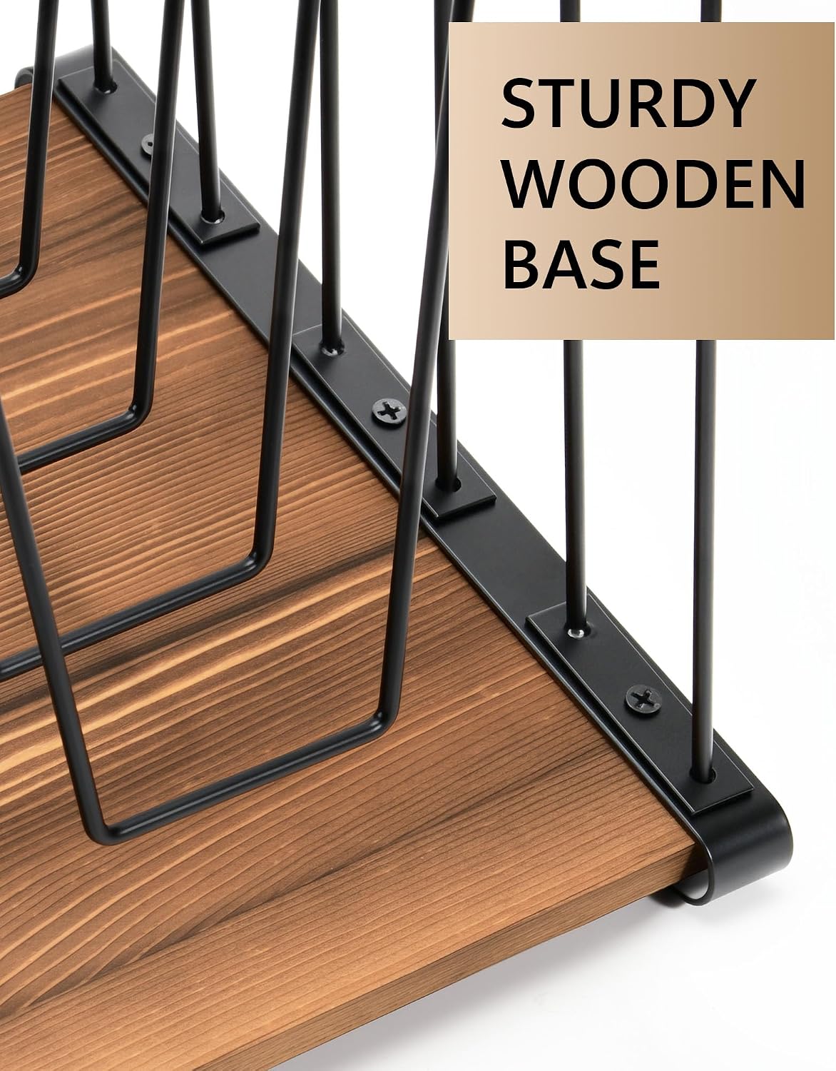 Inclined Desk File Organizer, 5-Section Desktop File Folder Holder