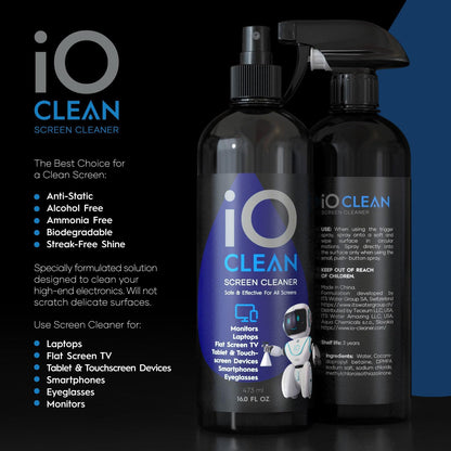 Screen Cleaner Spray (16oz+16oz) – Cleaning Kit for LCD LED OLED TV
