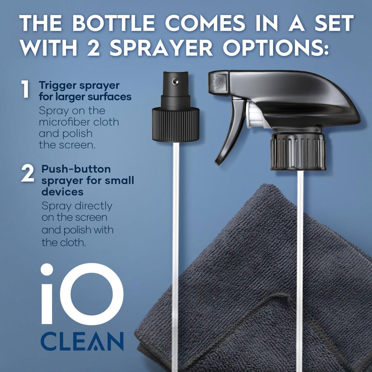 Screen Cleaner Spray (16oz+16oz) – Cleaning Kit for LCD LED OLED TV