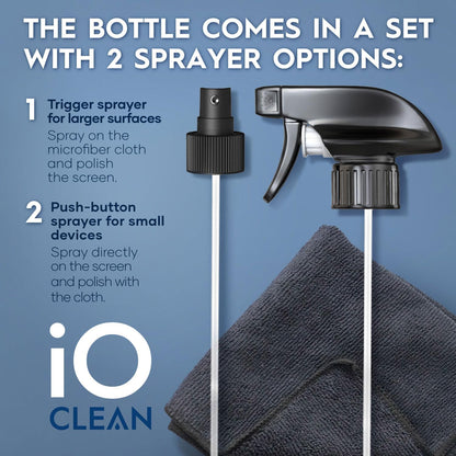 Screen Cleaner Spray (16oz+16oz) – Cleaning Kit for LCD LED OLED TV