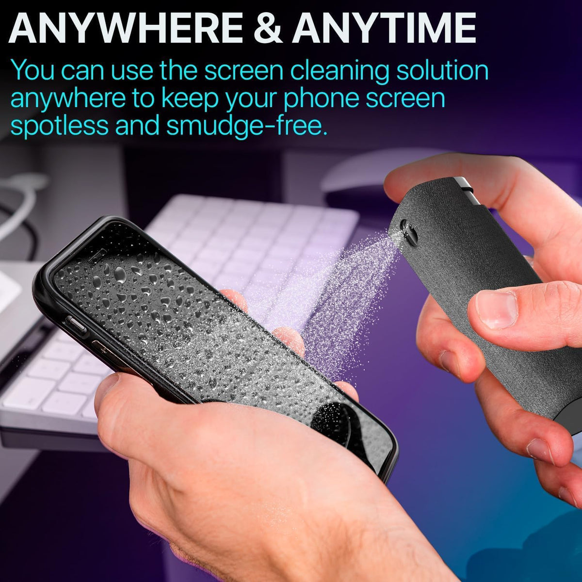 Screen Cleaner Spray (16oz+16oz) – Cleaning Kit for LCD LED OLED TV