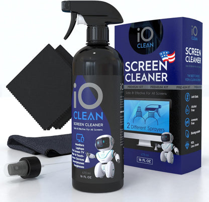 Screen Cleaner Spray (16oz+16oz) – Cleaning Kit for LCD LED OLED TV
