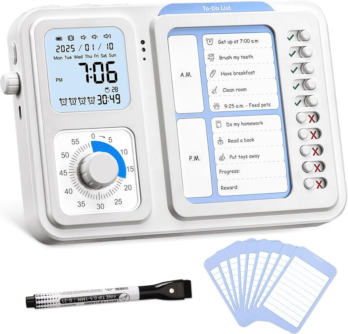 3-in-1 Visual Timer & ADHD Tool for Kids|Adults
