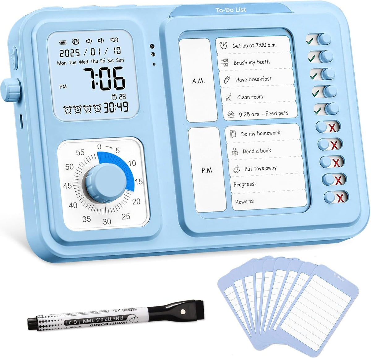 3-in-1 Visual Timer & ADHD Tool for Kids|Adults
