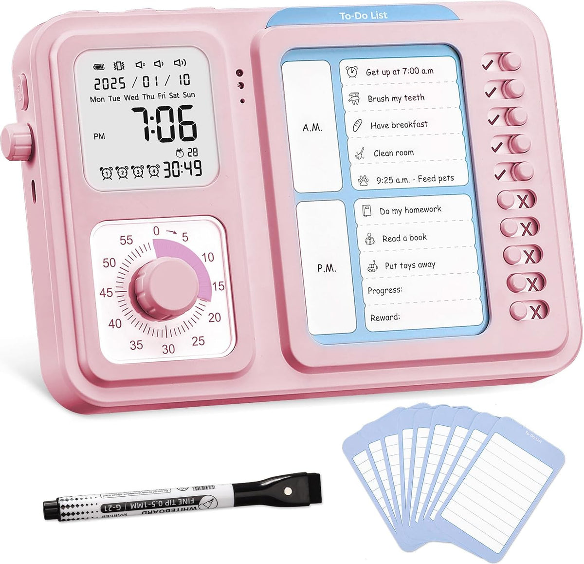 3-in-1 Visual Timer & ADHD Tool for Kids|Adults