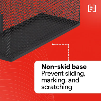Staples Metal Magazine File Organizer, Black - Top - Loading Desktop File Holder with Handle, Holds Up to 1000 Sheets