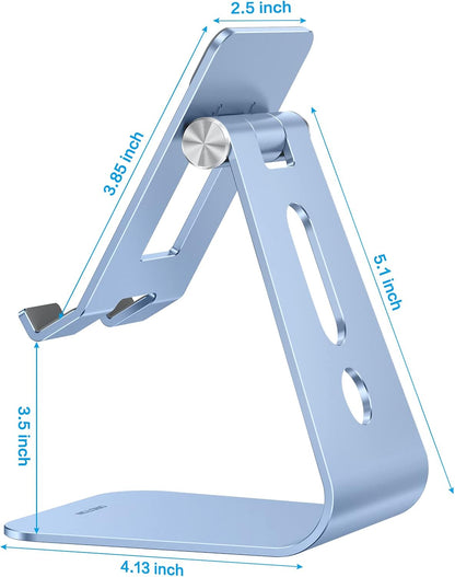 T2 Tablet Stand for Desk, Aluminum Holder for iPad Pro/Air, Silver