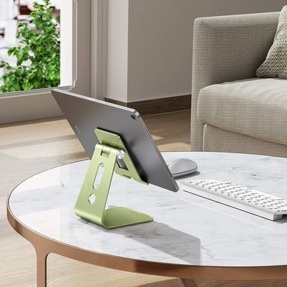 T2 Tablet Stand for Desk, Aluminum Holder for iPad Pro/Air, Silver