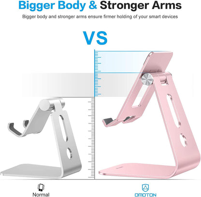 T2 Tablet Stand for Desk, Aluminum Holder for iPad Pro/Air, Silver