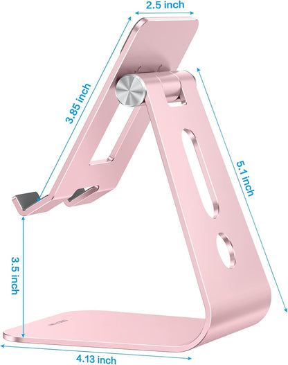 T2 Tablet Stand for Desk, Aluminum Holder for iPad Pro/Air, Silver