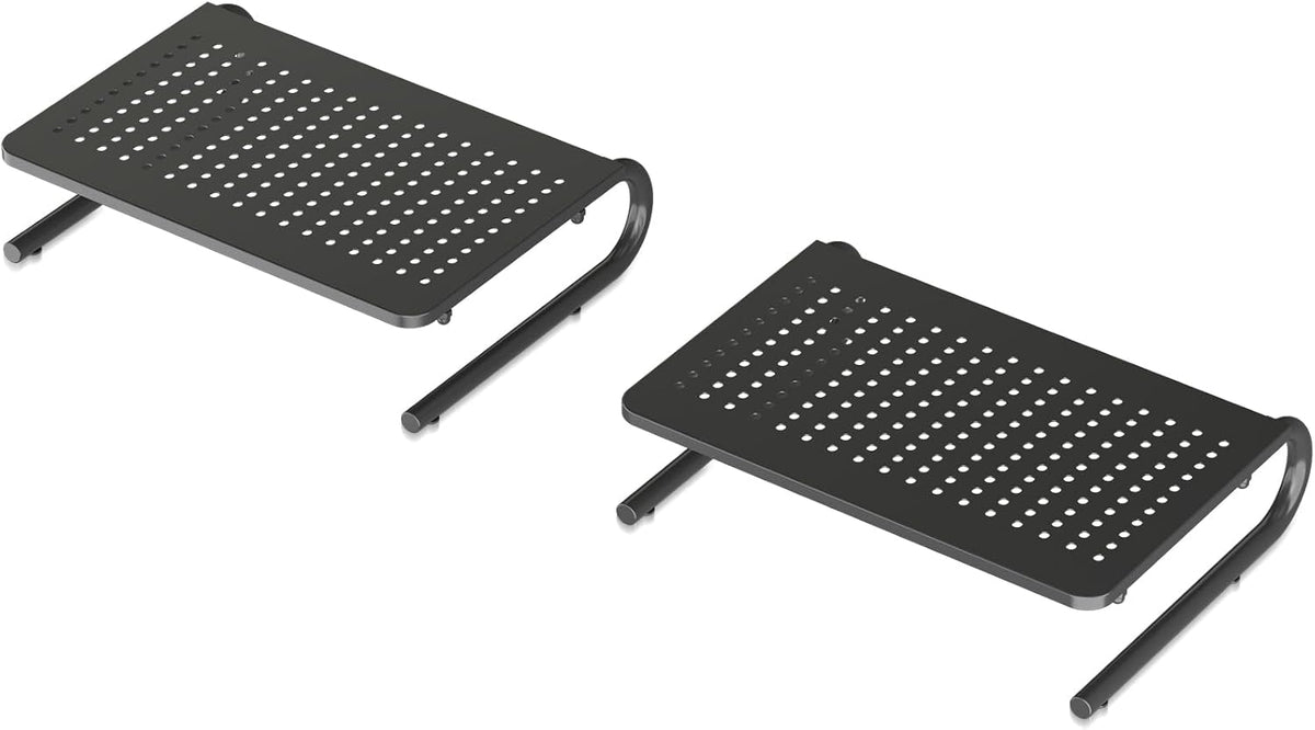 Clamp-on 32 Inch Dual Monitor Desk Mount Riser Shelf Computer Stands for 2 Monitor,Laptop,Printer, Notebook,32.2” x 7.8” x 5.7”