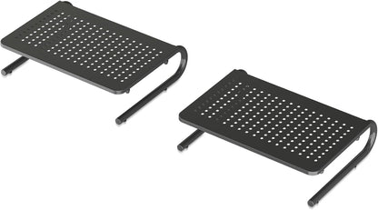 Clamp-on 32 Inch Dual Monitor Desk Mount Riser Shelf Computer Stands for 2 Monitor,Laptop,Printer, Notebook,32.2” x 7.8” x 5.7”
