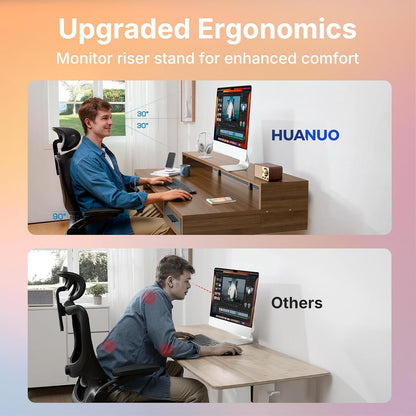 55″ x 26″ Electric Standing Desk with 2 Drawers &24.4″ Large Keyboard Tray, C-Clamp Mount Compatible, Adjustable Computer Desk for Office, Sit Stand Up Desk with 4 Height Presets, Light Walnut