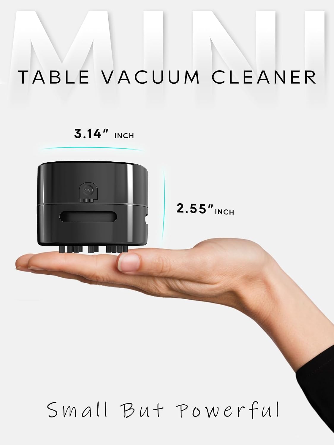 Desk Vacuum Cleaner Mini,Counter Vacuum,Tabletop Vacuum Cleaner USB Rechager, Cordless Energy Saving Design