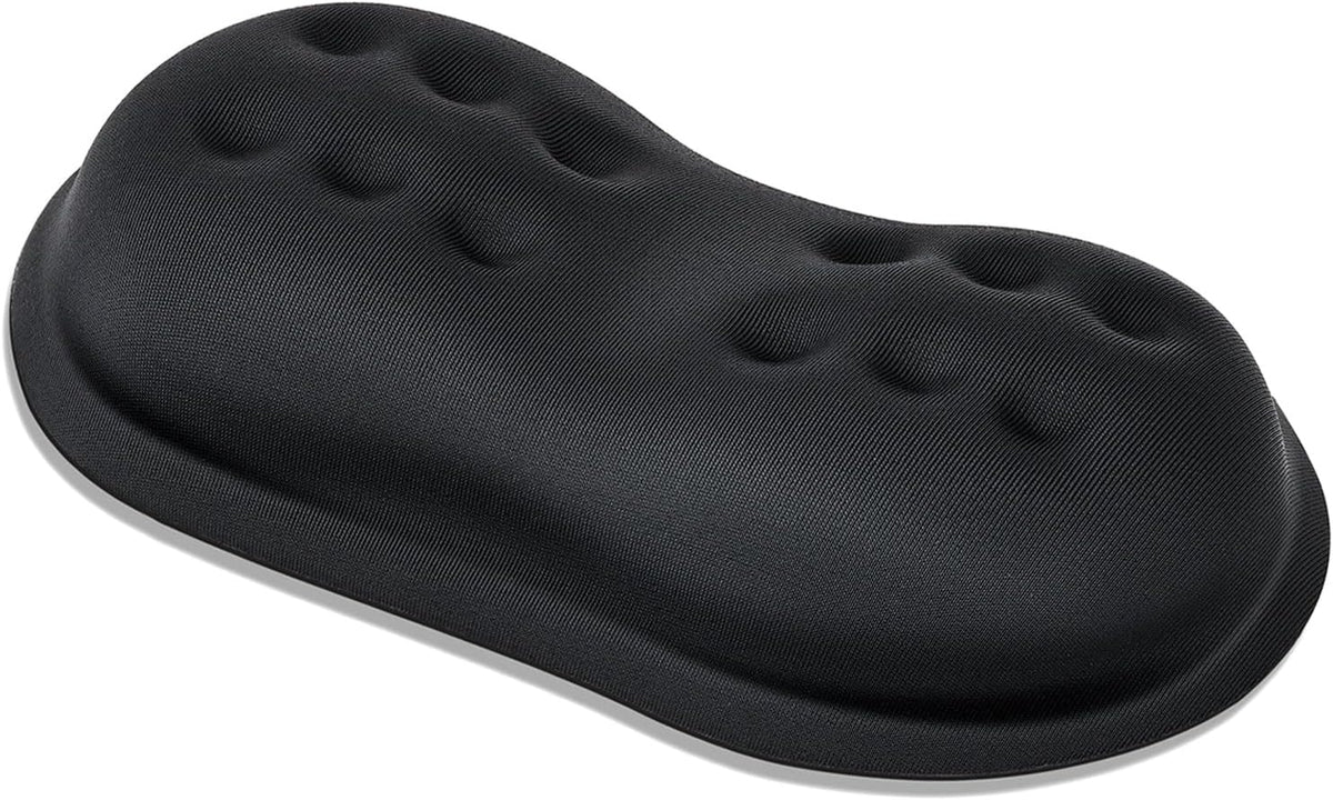 Mouse Wrist Rest, Desk Wrist Pad for Mouse, Comfortable Computer Mouse Wrist Support, Ergonomic Wrist Rest with Memory Foam Fillings, Non-Slip Base (Black)